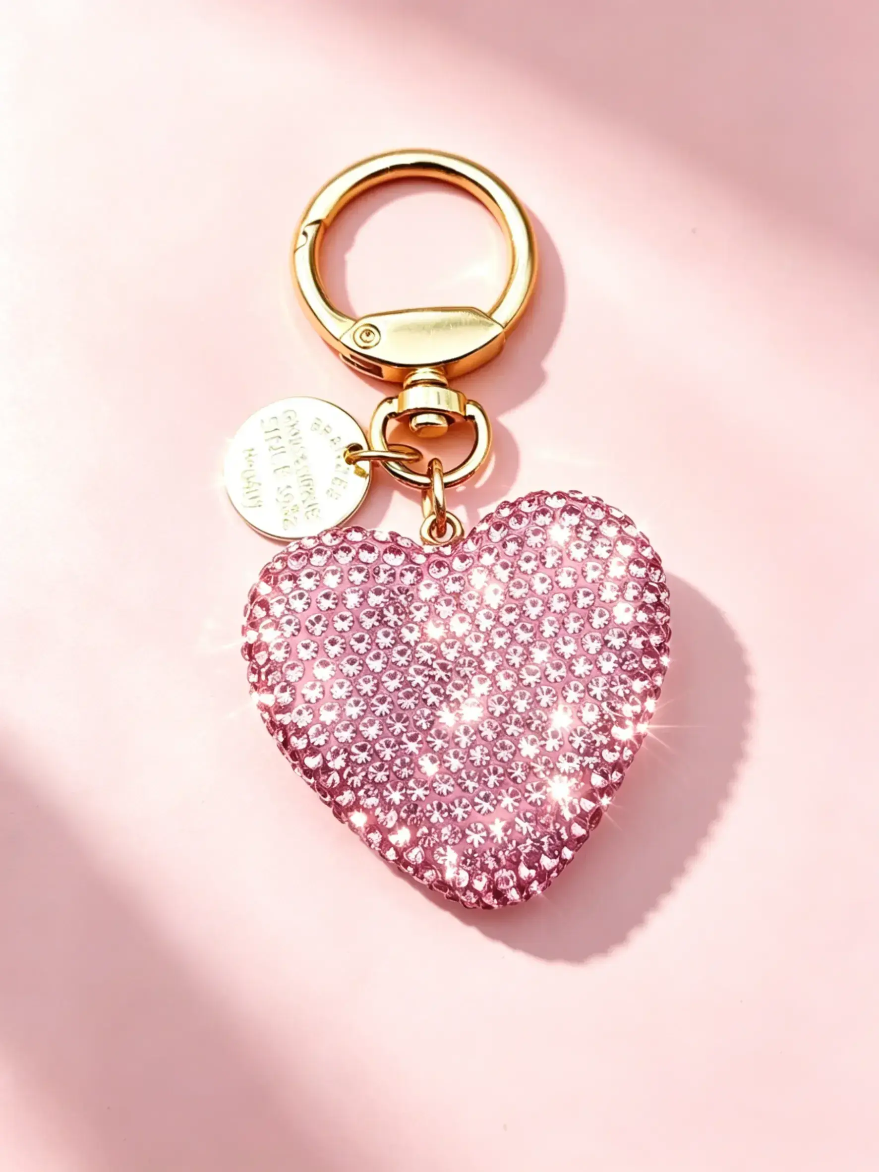 Elegant Heart Rhinestone Phone Charm Keychain for Women, Glamorous Casual Durable Bling Ornament, Ideal Present for Mother's Day, Birthday for Loved People,back to school,back to school haul