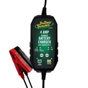 Battery Tender 4 AMP Power Tender® 12V / 6V Switchable Battery Charger & Maintainer for AGM, Lithium, Flooded, Gel Batteries