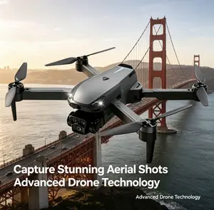 M8 Pro 2026 Foldable Aerial Drone with 4K UHD EIS Anti-Shake Camera, GPS Precise Positioning System, 5G WiFi FPV Real-time Transmission,   Intelligent Obstacle Avoidance, Auto Return, 360° Stunt Roll, 2 Batteries for Adults Beginners Aerial Photography