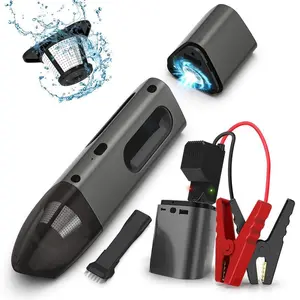 FORU AKB-V600 Jump Starter Car Battery with 7200mAh Capacity & Vacuum Cleaner Function Portable Power Bank for Car Maintenance