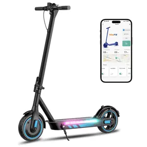 Electric Scooter for Adults EScooter with 600W Motor Long Range 30KM 45KM Mobility Scooter All-Terrain Tires Foldable for Commuters Men Adult Students Best Gift Powerful Smart App battery speed foldable commuter scooter