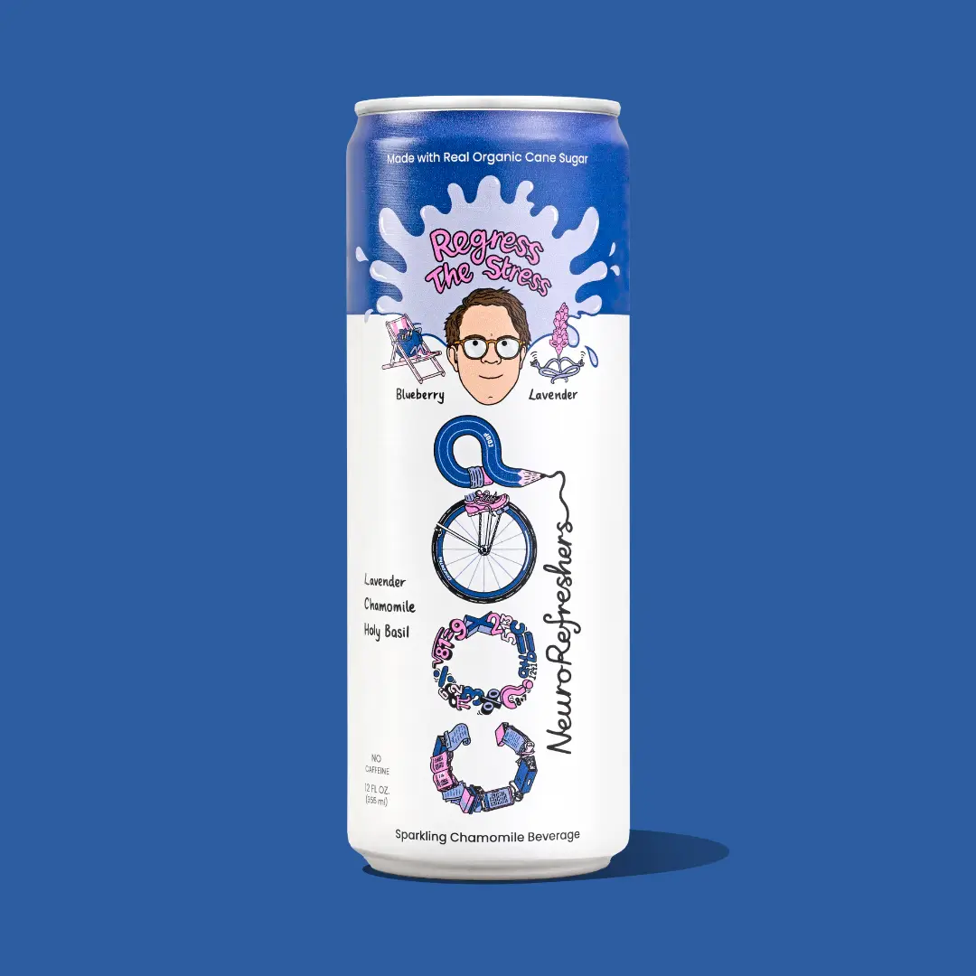Regress The Stress (Sparkling Blueberry Lavender Beverage)