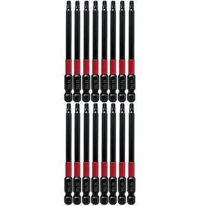16-Piece T20 Cross Screwdriver Set with Strong Magnetism, S2 Alloy Material, Dedicated for Electric Screwdrivers Tools, Magnetic Screwdriver Tools