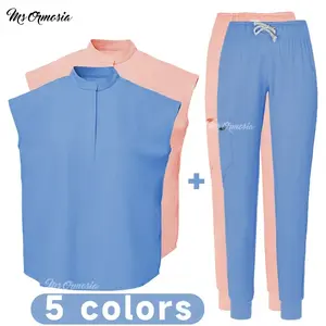 Women's Medical Uniform Elastic Scrub Set