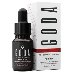 GODA For Her Pheromone Women’s Perfume | Romantic Floral Scent with Jasmine & Rose | Long Lasting Mini Size 15ml / 0.5 fl. oz