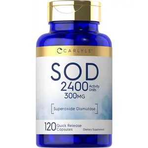 Carlyle S.O.D. Supplement Capsules | 300mg | 120 Count | Superoxide Dismutase | Non-GMO and Gluten Free