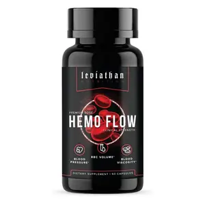 Leviathan Nutrition Hemo Flow |   Blood Pressure & Heart Health Supplement- Hematocrit, and Blood Viscosity Supplement with Vitamin C & Black Pepper Extract (60 Capsules)