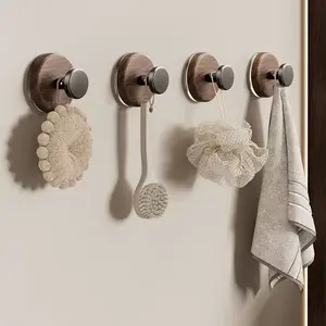 Suction Cup Hooks for Shower,Removable Shower Towel Hooks Suction Hooks No Drill Hook for Glass Door for Holloween Christmas Decoration Mirror, Windows, Tile, Robe, Bathroom Suction Hook hooks that stick Organiser Hanger