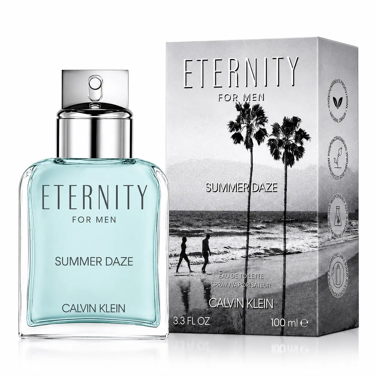 Calvin Klein Eternity Summer Daze Eau de Toilette Spray for Men, 3.4 fl oz - Fresh, Long-Lasting Fragrance for Men