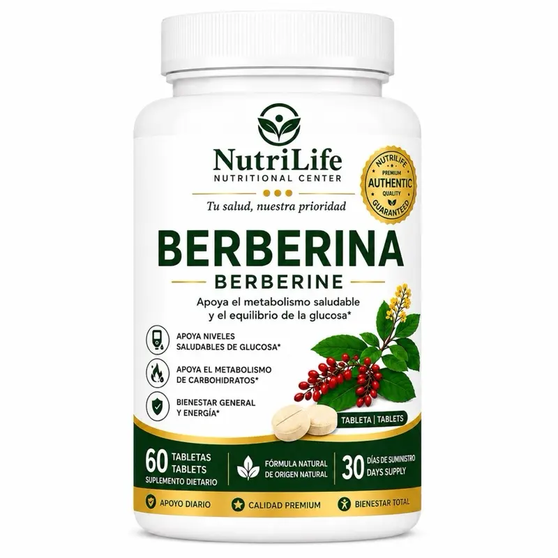 Berberina Tablets | 1200 mg | Metabolic & Glucose Support | 60 Tablets