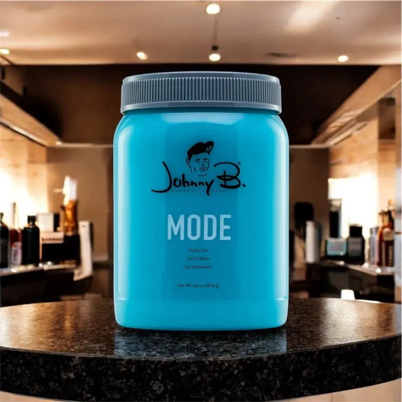 Johnny B. Mode Hair Control Gel - 64oz, Alcohol Free, Unisex Haircare Styling Gel, Gel For Curly Hair