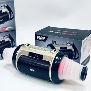 LED Light Extendable Portable Wireless Speaker with Detachable Strap, USB & Micro SD Slots, High-Capacity Battery, Loud Stereo Sound, Room-Filling Bass