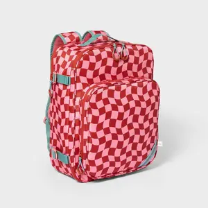 Kids' 22L Travel Backpack Pink Checkered - Cat & Jack: Check Style, Ages 5+