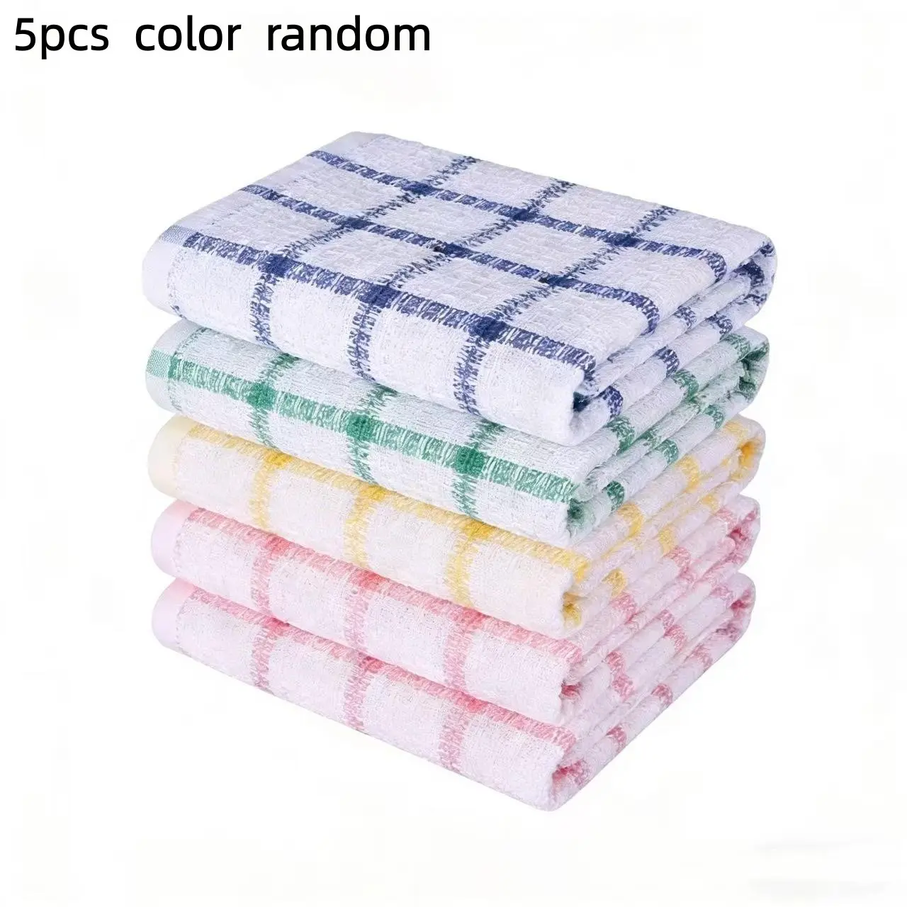 5/10pcs Cotton Waffle Weave Dish Towels, Quick-Dry 100% Pure Cotton Kitchen Cloths with Strong Water Absorption for Cleaning and Drying, Dishwashing Cloths Quick Drying Fabric