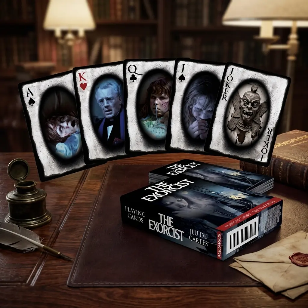 Exorcist Horror Playing Cards, Poker Size Fan Art Deck, Aesthetic Collectible, Gift for Night Party