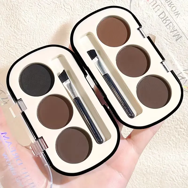 MAGIGIRL 3-Color Eyebrow Powder Kit - Waterproof, Long-Lasting Palette for Eyebrow Shaping and Precisely Sculpted Brows, For All Skin Types, Eyebrow Shape Eyebrow Set Makeup