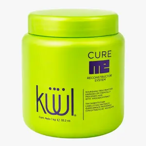 Kuul Cure Me Reconstructor 35.2 oz  AVOCADO (con extracto de aguacate) ( 1 kg ) Nourishing Treatment system (Tratamiento Para Cabello Maltratado)