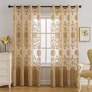 1pc #Golden Solid Color Curtain #Vintage Curtain #Satin Curtain #Luxury Curtain #European Style Curtain #Living Room Curtain #Window Treatment #Elegant Curtain #Room Decor Curtain #Window Drapes
