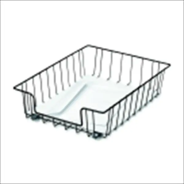 Fellowes 1059959 Steel Letter Size Wire Stacking Desk Tray, 3 In, Black
