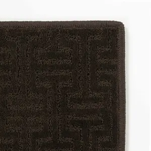 Chandler Dark Brown Cut and Sew Custom Rug Chandler Dark Brown Cut and Sew Custom Rug