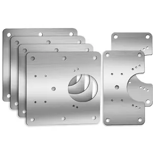 6 PCS Cabinet Hinge Repair Plate, Hinges Repair Fixing Plates, Stainless Steel Hinge Repair Board, Kitchen Cupboard Door Hinge Repair Brackets Kit, Hinge Fixing Plate Bracket Kit with Mounting Screw, Hinge Repair Tool