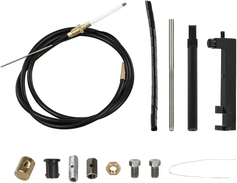 PIT66 Lower Shift Cable Kit Fits for MerCruiser All MC-l, MR, Alpha One & Two 1978 & Newer 865436A02 19543A10 19543A8, and replaces for Sierra 18-2603/GLM 21451/Mallory 9-72100
