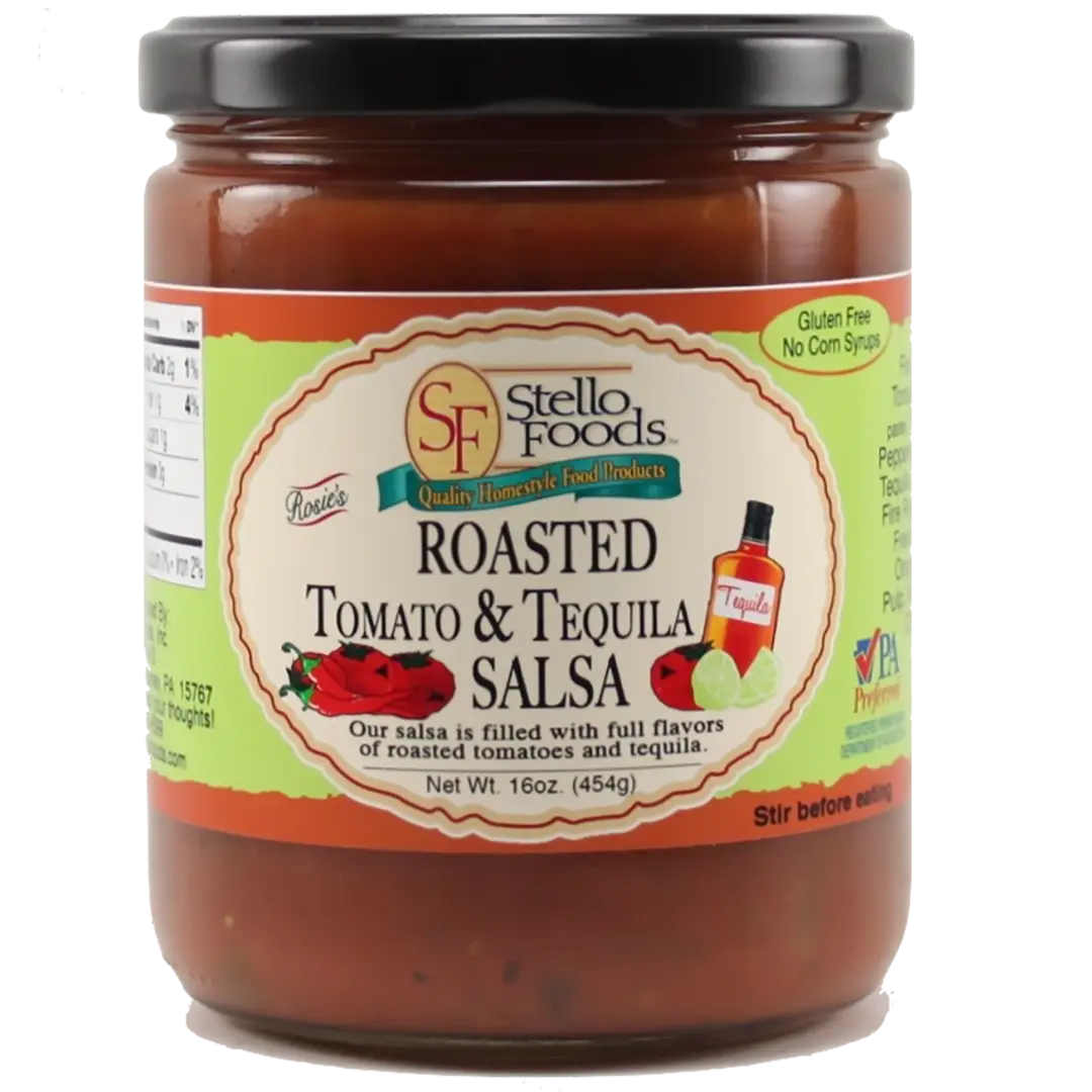 Stello Foods - Rosie's Roasted Tomato & Tequila Salsa 16 oz
