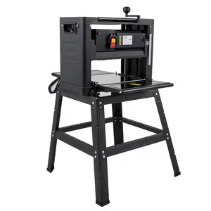 【fathersdaygift】VEVOR 13-Inch Benchtop Thickness Planer, 2000W, 8000 rpm, 15 AMP, with Foldable Iron Stand and Dust Exhaust, 6m/min Planing Speed, Ideal for Woodworking and Wooden Plank Shaping