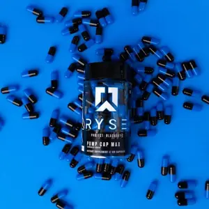 RYSE Pump Cap Max Edible Dietary Capsules - Stimulant-Free Nitric Oxide Booster, Citrulline Blend, Betaine Nitrates - Pre-Workout Supplement for Fitness, Muscle Vascularity Support (120-Capsule)