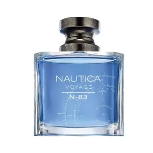 Nautica Voyage N-83 Eau De Toilette Spray for Men 3.4 Ounce Aromatic Aquatic Fragrance with Sea Notes Peppermint & Petitgrain Top Notes