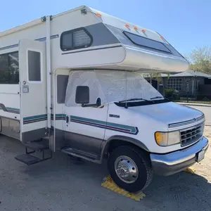 Camper RV Sunshade for Ford E450 Class C RV Windshield & Side Windows, Sunscreen Light Blocking Snow Frost Protection, RV Windshield Cover Car Sun Shade Snow Block