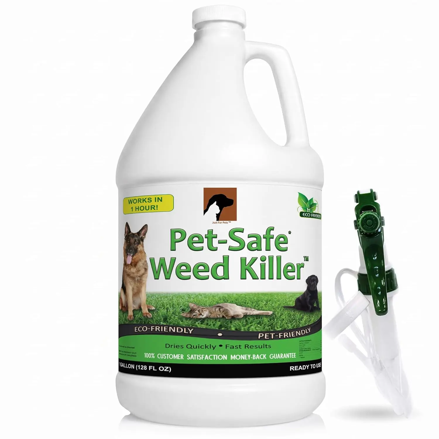 Just For Pets Weed Killer Spray (128 oz Gallon) NO Glyphosate