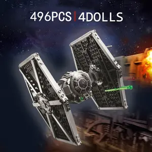 496pcs X Wing Jet Fighter Building Block Sets Model Building Blocks Set, Titanium Warplane Toy, Perfect for Family Parent-Child Party Gifts, Christmas New Year Present