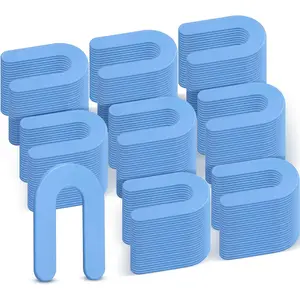 1500 Pcs 1/16 Inch Blue Structural U Shape Plastic Horseshoe Shims Tile Spacers for Leveling
