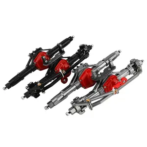 Aluminum Front Rear Complete Axle Set with Enhanced Axle Shaft for Axial SCX10 RC4WD D90 1/10 RC Crawler Upgrade Parts
