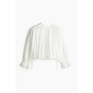 H&M Lace-inset cotton blouse