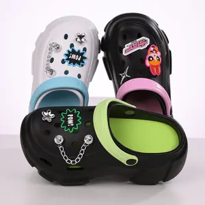 The Powerpuff Girls Collection Perforated Clogs -  Lightweight Beach & Grocery Slippers,Girl Classic Clogs, Comfortable Slip on Shoes