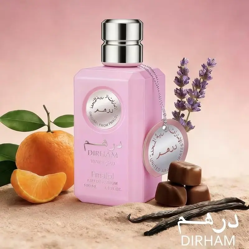 DIRHAM Pink Arabic Perfume for Women, Long-Lasting Floral Oud Arabian Fragrance with Rose, Musk & Sandalwood, Luxury Middle Eastern Eau de Parfum 100ML Luxurious Fragrance Perfume, Arabian Scent