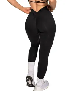 8 colours of V-shaped leggings with a back waist, sports high-waisted buttocks lift, sexy peach hip gym trousers, sports yoga breathable tight trousers. breathable  sports  man  gear opaque tights solid color skinny pant outdoorfun