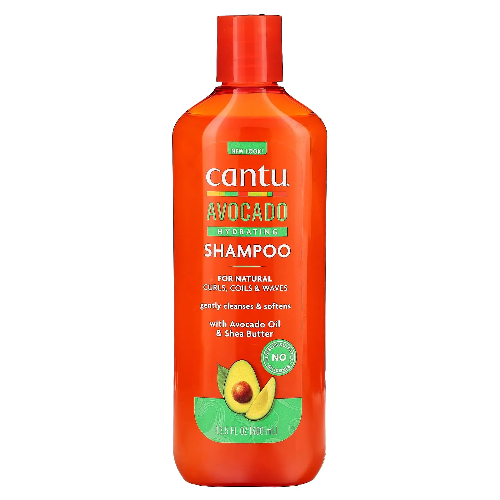 Cantu Avocado Hydrating Shampoo, For Natural Curls, Coils & Waves, 13.5 fl oz (400 ml)