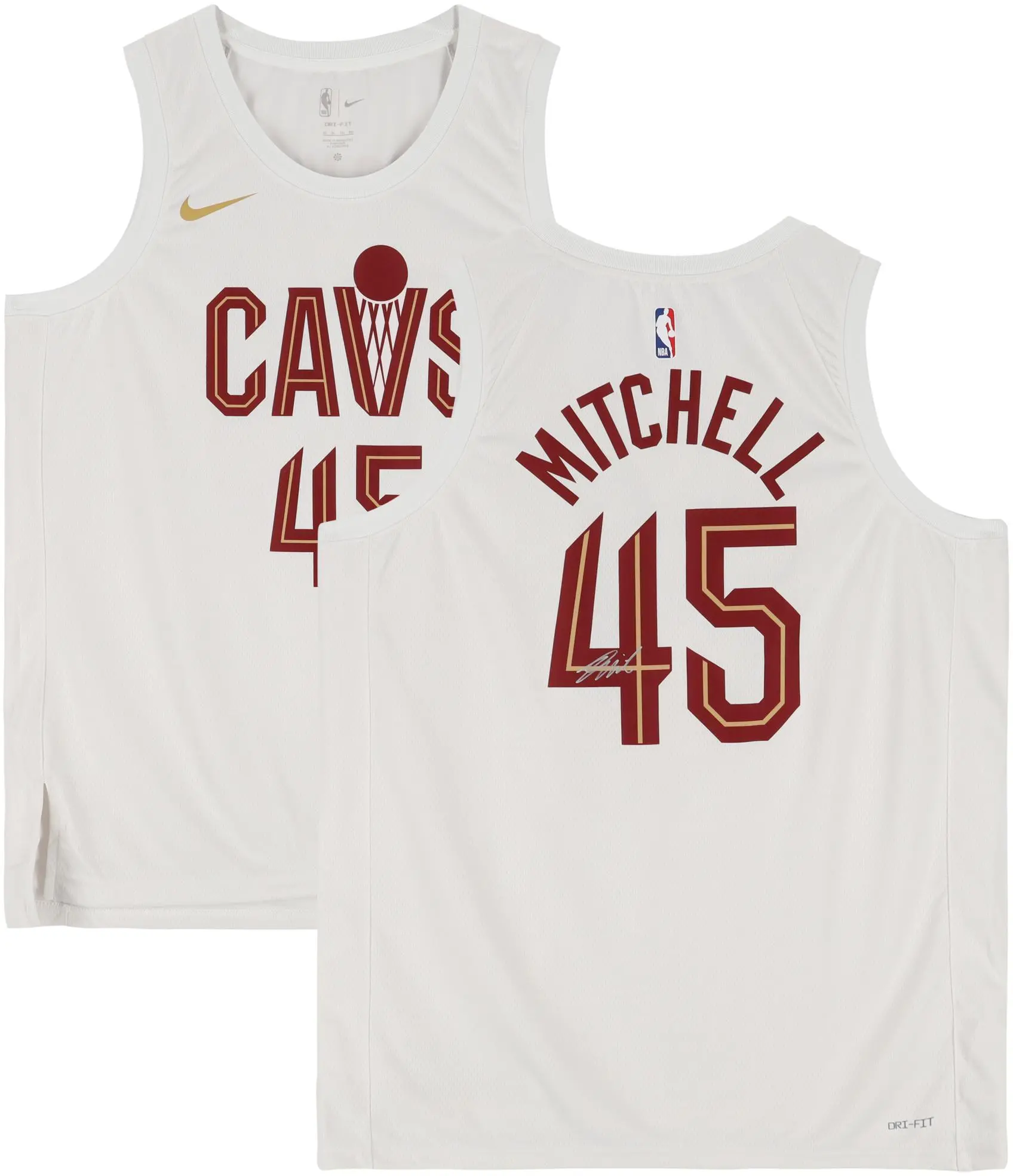 Donovan Mitchell Cleveland Cavaliers Autographed White Nike 2022-2023 Association Edition Swingman Jersey - Fanatics Authentic Certified