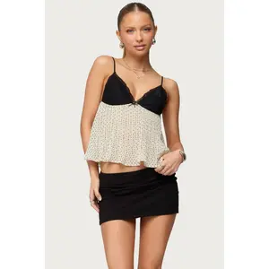 Rhian Lacey Pleated Babydoll Top