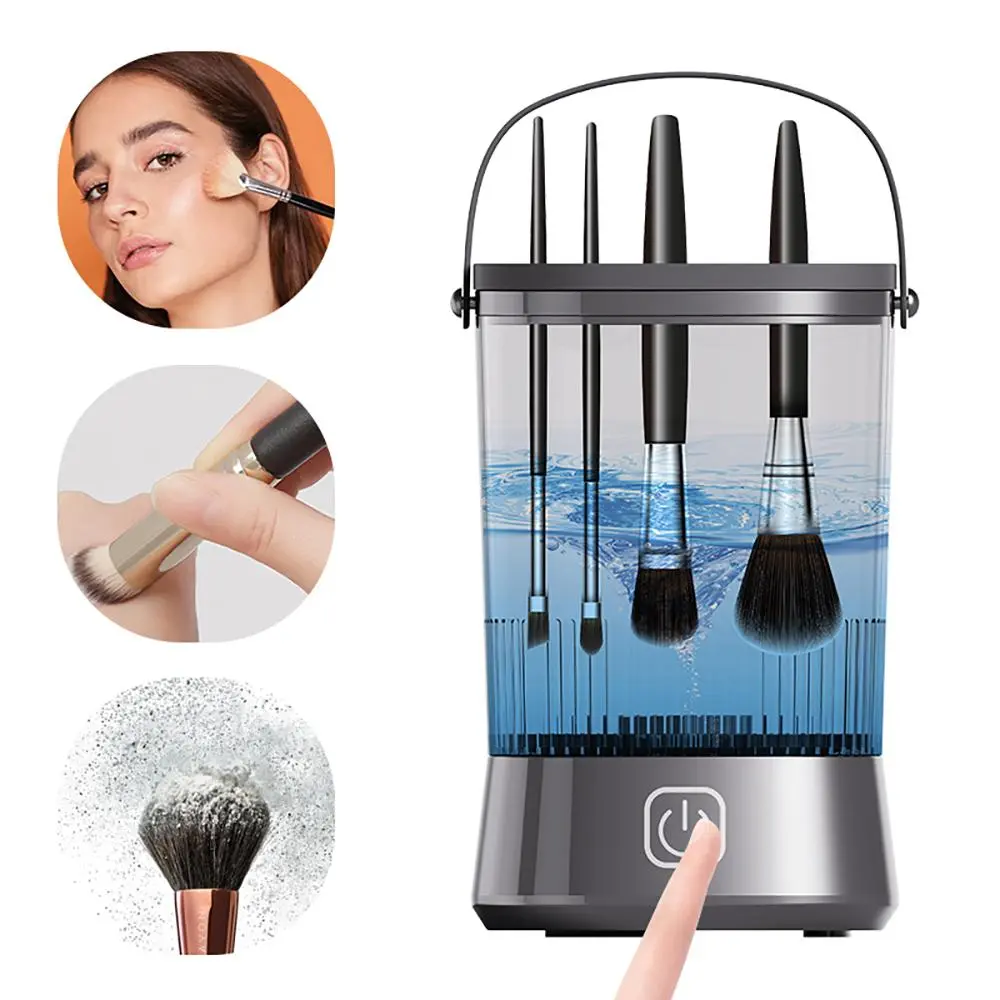 Electric Makeup Brush Cleaner, Portable USB Rechargeable Quick Cleaner, Brush Cleaning Tool, Gentle Brush Care, Easy to Use and Clean, Christmas Gift