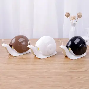 Whimsical Snail Magic: Refillable Cartoon Liquid Soap Dispenser & Storage Marvel