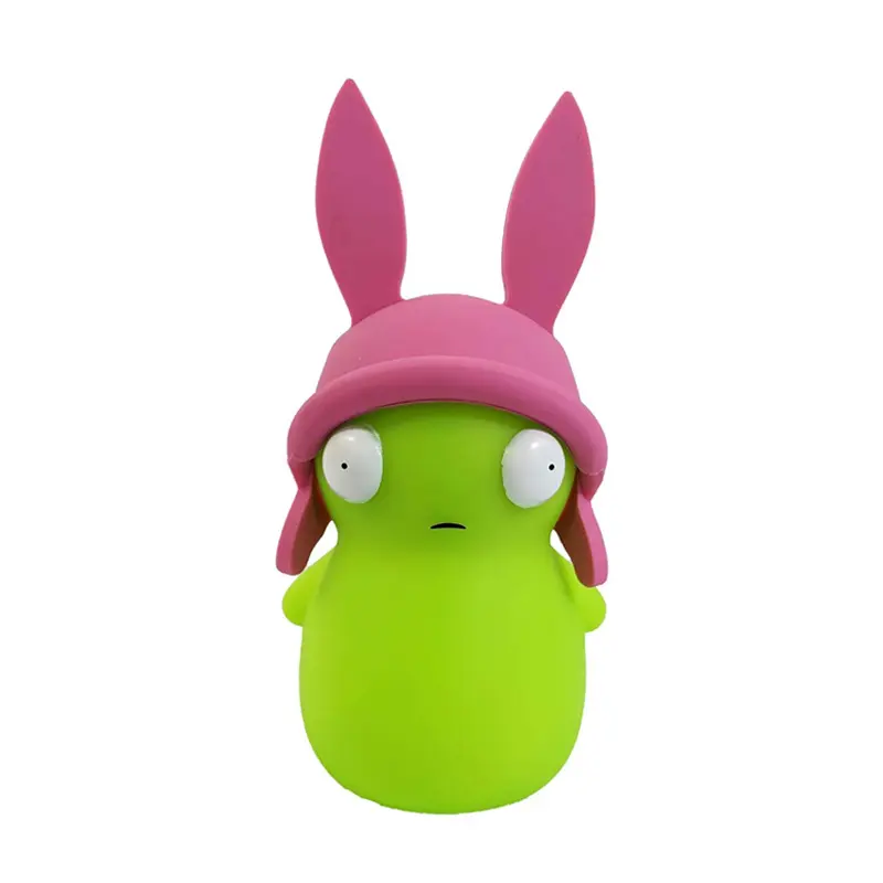 1PC Bob's Burgers Louise Glow-in-the-Dark Vinyl Figure - 1-Piece Cute Collectibles, Figurine Dolls, Hard-to-Find Mini Home Decor Statue Ornament for Glowing Fun, One-Piece Model Collectible Figurine