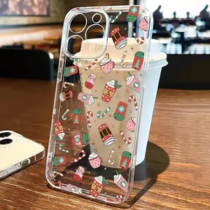 Cute Ice Cream Pattern Phone Case, Decorative Phone Protector Cover, Phone Accessories Compatible with iPhone