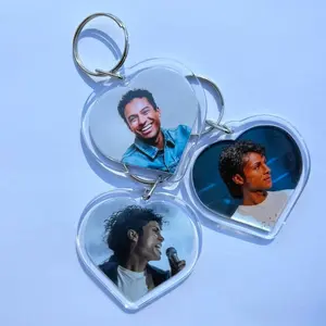 Jaafar Jackson Heart Keychains