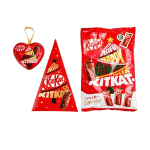 Nestle KitKat Christmas Santa Tree Heart Gift Box Assortment - Festive Holiday Chocolate Wafer Cookies, Limited Edition Snack Bundle