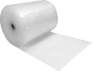 uBoxes Bubble Cushioning 24" wide Wrap x 100' Long Medium Bubbles 5/16",Clear,BUBBMED24100