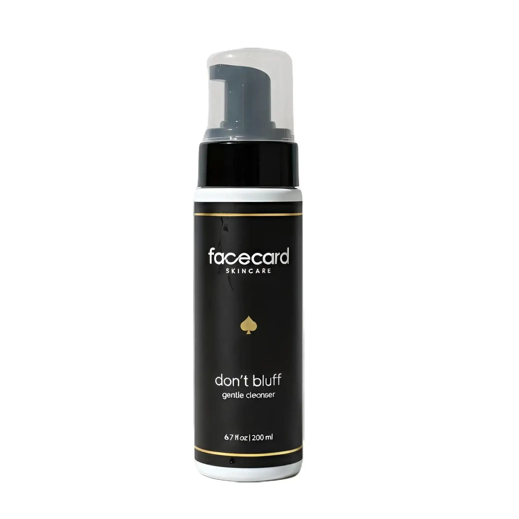 Facecard Don’t Bluff Hydrating Gentle Foaming Cleanser 200ml Daily Facial Wash with Green Tea Panthenol & Allantoin for All Skin Types Non-Stripping Moisturizing & Hydration Balance